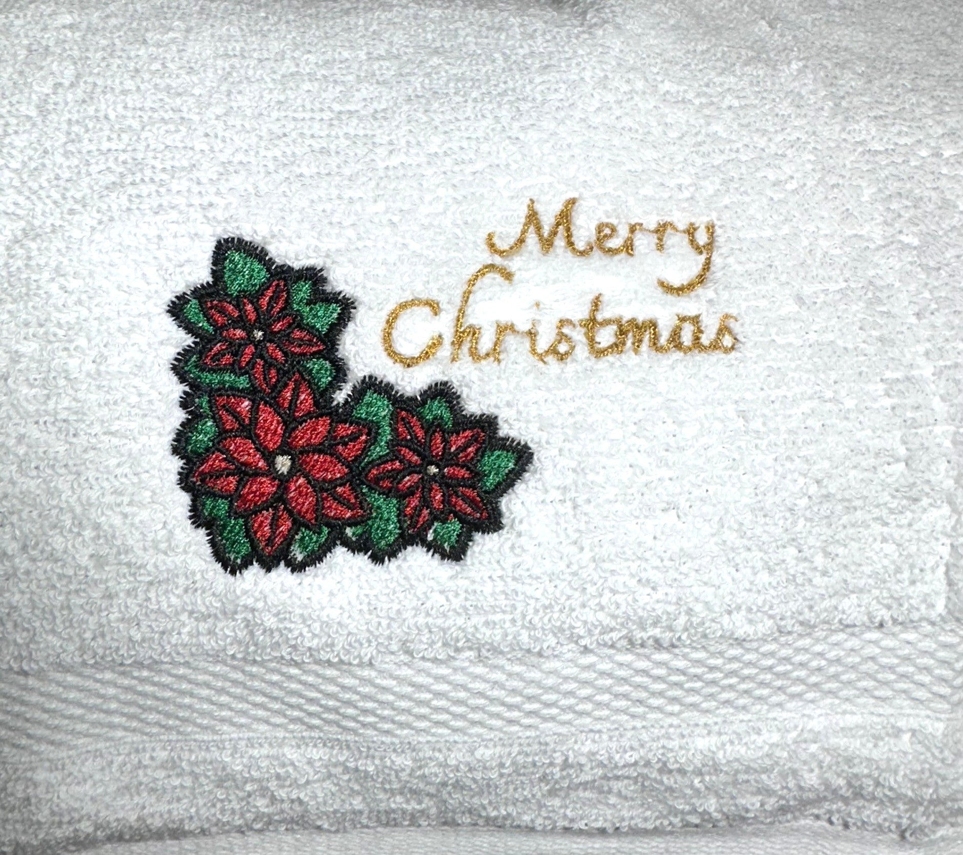Poinsettia Washcloth
