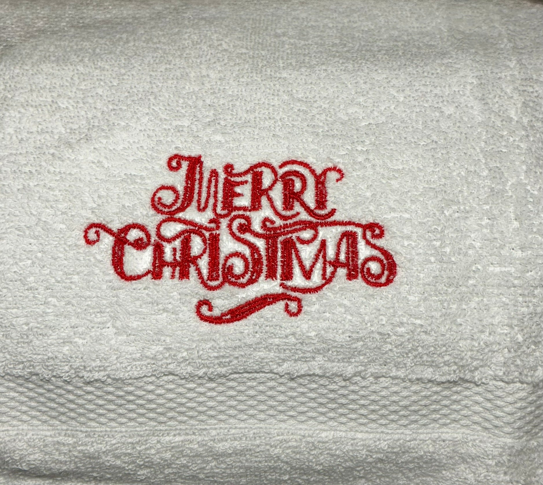 Merry Christmas Washcloth