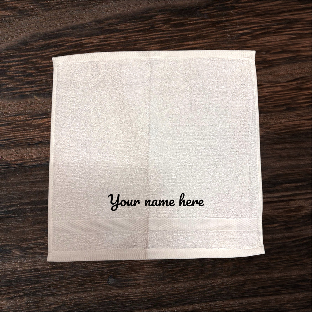 Custom - White Washcloth