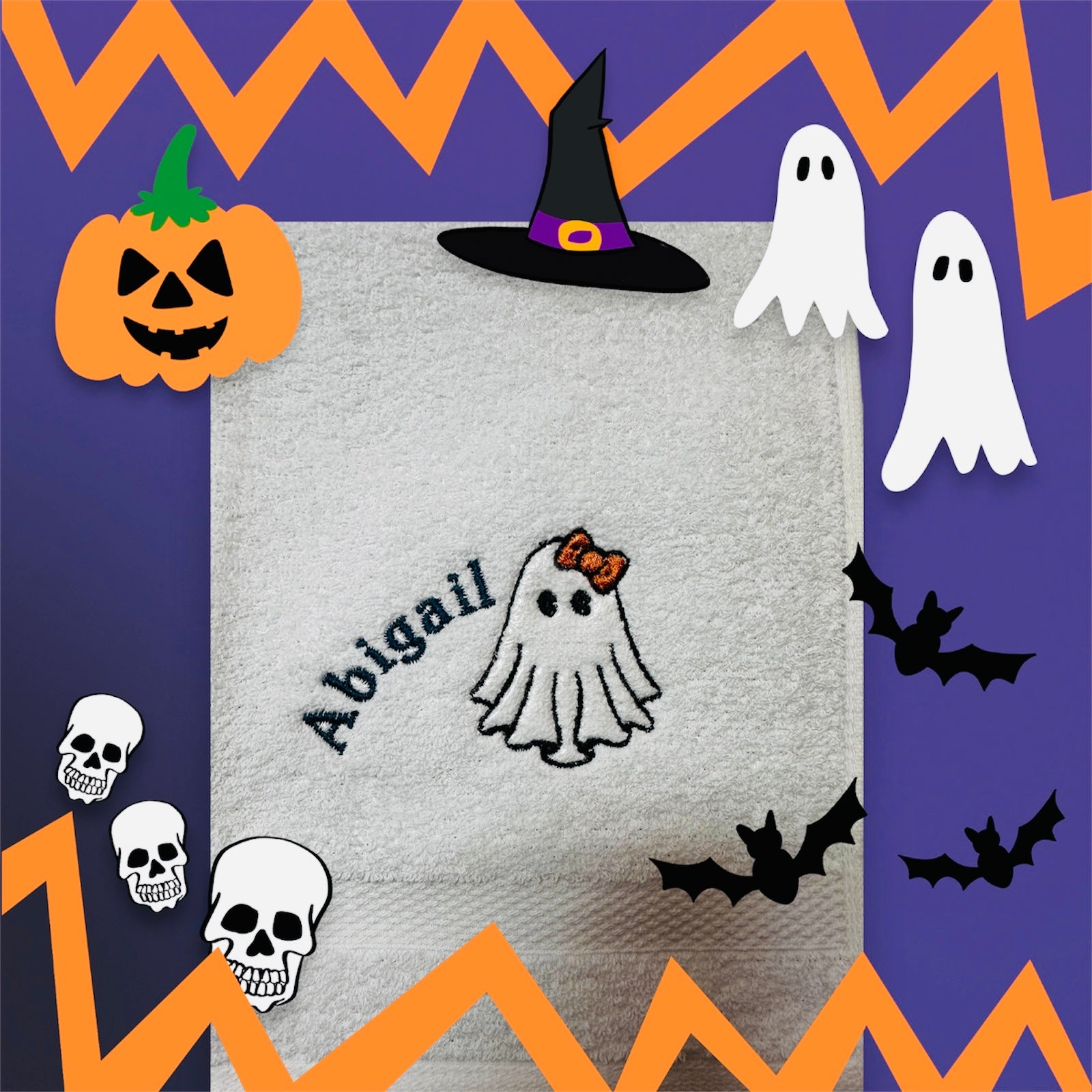 Abigail - Halloween Washcloth
