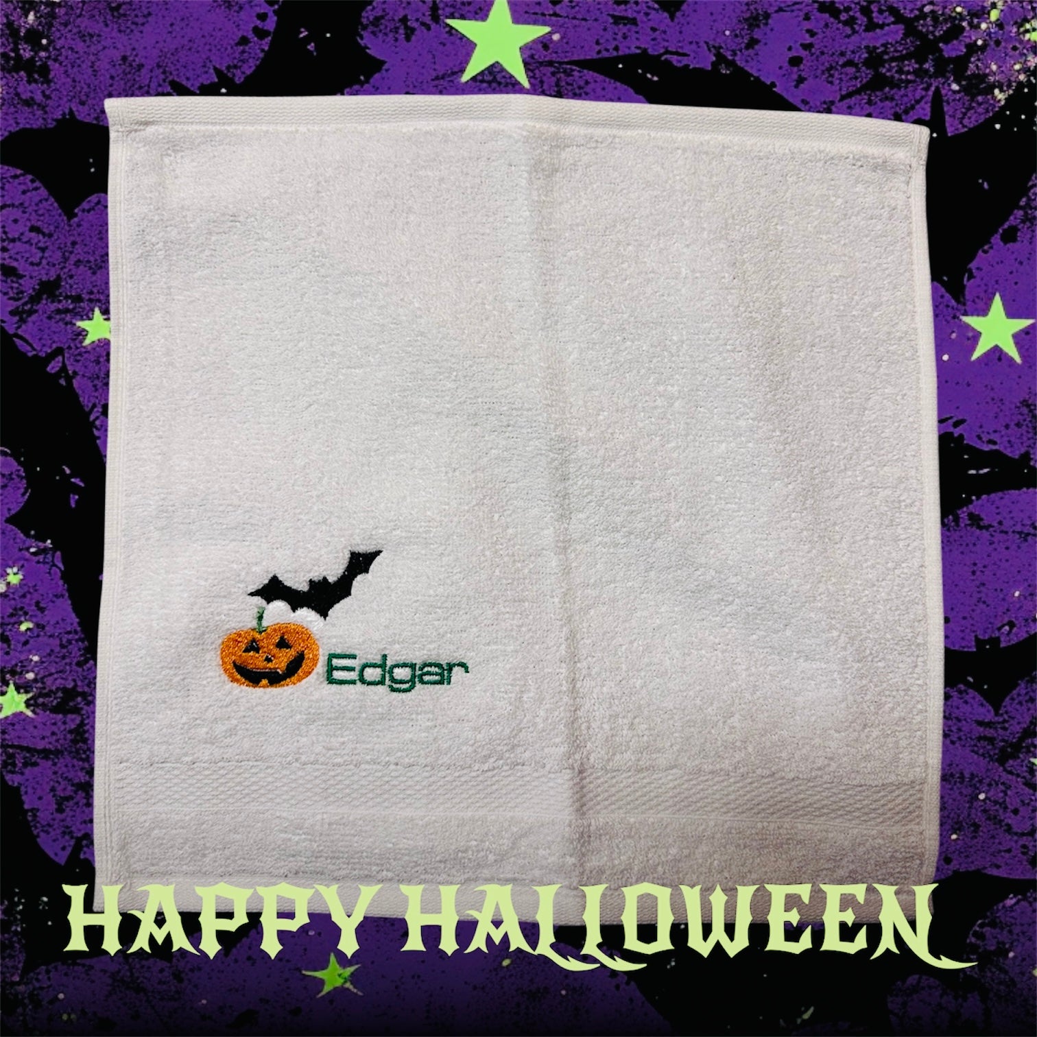 Edgar - Halloween Washcloth